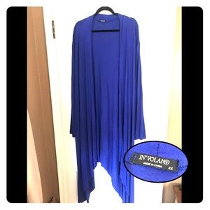 Royal Blue Long Cardigan